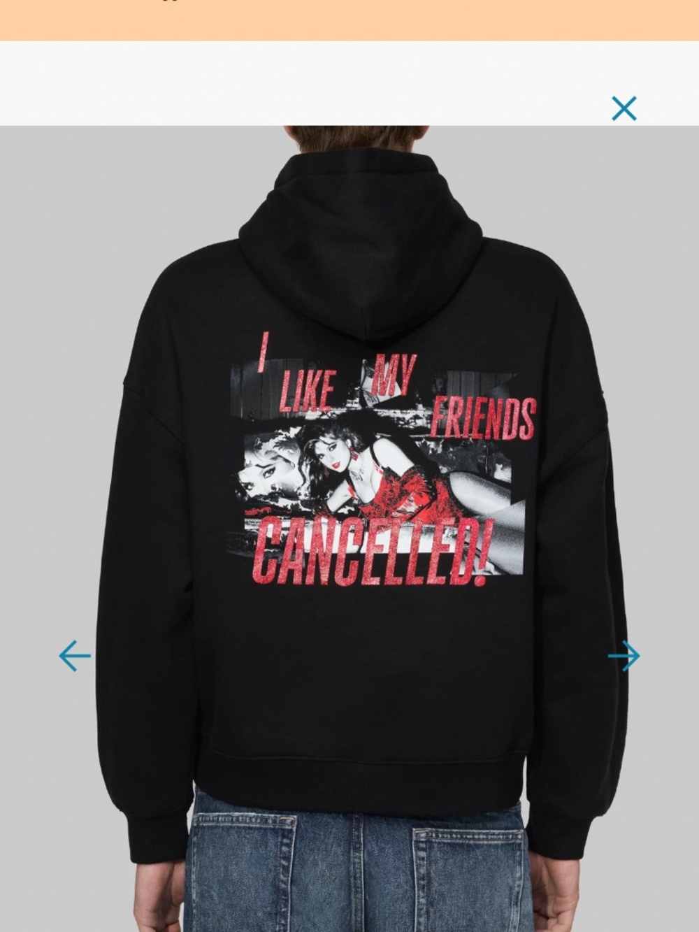 Taylor Swift "The Life of a Showgirl" "I Like My Friends Cancelled!" Hoodie Med - Picture 1 of 6